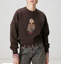 Kahverengi Köpekli Sweatshirt