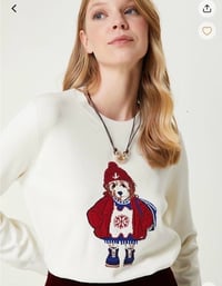 Kırık Beyaz Köpek Jakarlı Kazak