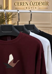 Kuş Detaylı Sweatshirt
