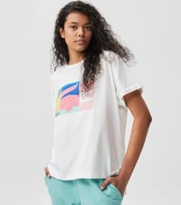 Lac Bisiklet Yaka Baskılı Tshirt