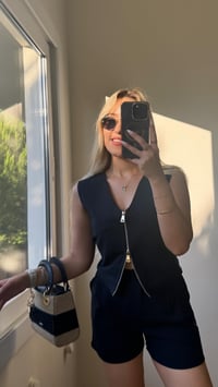 LACİVERT YELEKLİ ŞORTLU TAKIM