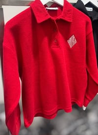 Premium Polo Yaka Kırmızı Triko