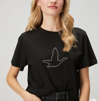 Siyah Zincir Logolu Tshirt