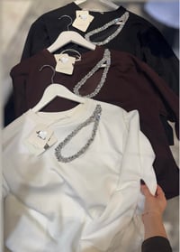 Taş Detaylı Sweatshirt