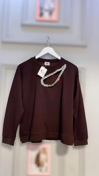 Taş Detaylı Sweatshirt
