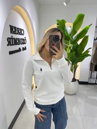 YARIM FERMUARLI SWEATSHİRT
