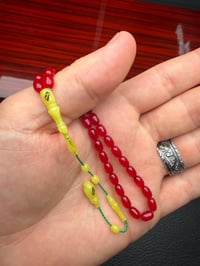 4 Parmak Küçük Boy Osmanlı Benzetme Yeni Sıkma Kehribar Tesbih