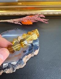 Altıgen Kesim Rolex Model Damla Kehribar Bileklik