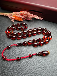 Badem  Model Osmanlı Ateş Kehribar Tesbih