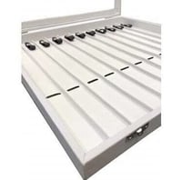 Beyaz Renk Camlı 11'li Tesbih Kutusu