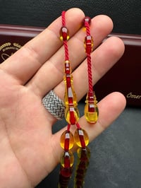 Beyzi Model Eski Osmanlı Ateş Kehribar Tesbih