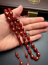 Fesata Kesim Akik Agate Doğal Taş Tesbih