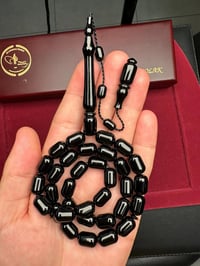 Kapsül Model Sade Erzurum Oltu Taşı Tesbih