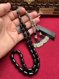 Kapsül Model Sade Erzurum Oltu taşı Tesbih