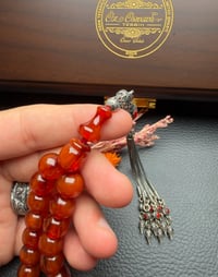 Kiremit Renk Maskot Efe Model Ateş Kehribar Tesbih