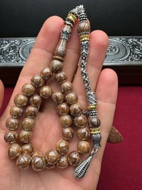 Küre  Model Gümüş İşlemeli Kuka Tesbih
