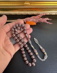 Küre Model Gümüş İşlemeli Kuka Tesbih