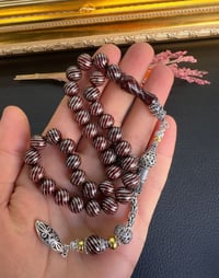Küre Model Gümüş İşlemeli Kuka Tesbih