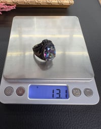 Mistik Topaz Zülfikar Model Gümüş Yüzük