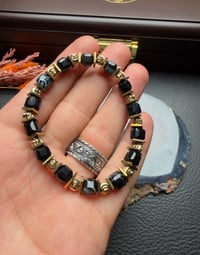 Orijinal Onix ve Hematit Doğaltaş Bileklik