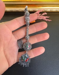 Osmanlı Arması Özel Tasarım Gümüş Püskül