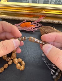 Özel Vidalı Sistem Gümüş Kazazlı Takım Kuka Seti Tesbih