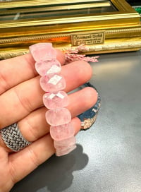 Pembe Kuvars Taşı Doğal Taş Bileklik