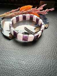 Rolex Model Ametist Ve Pembe Kuvars Dizayn Doğal Taş Bileklik