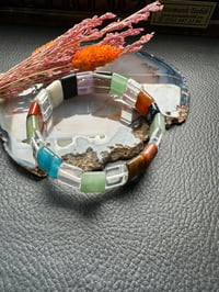 Rolex Model Mix Doğal Taş Bileklik