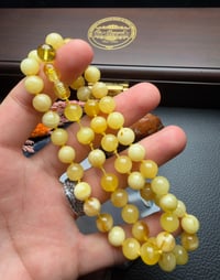 Sarı Renk Damla Kehribar Yetişkin Kolye
