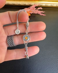 Tekli Model Sallantılı Gümüş Püskül