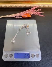 Tekli Model Sallantılı Gümüş Püskül
