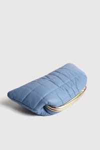 Mavi Kadın Şişme Puf Clutch Çanta