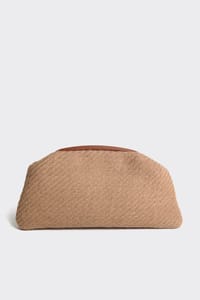 Taba Jüt Clutch Portföy Hasır Çanta