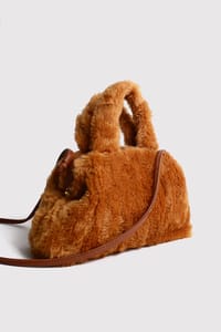 Taba Peluş Tote El ve Omuz Çantası