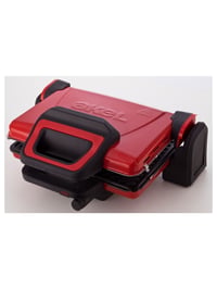 Akel AB680 1600W Kırmızı Tost Makinesi, Termostatlı, Granit Pişirme Yüzeyli