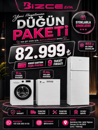 Altus 3'lü Beyaz Eşya Çeyiz Seti