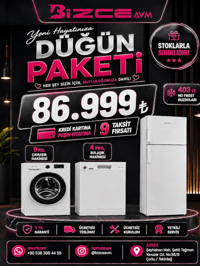 Altus 3'lü Beyaz Eşya Çeyiz Seti