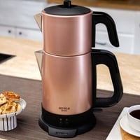 Arnica IH33151 Rose Renkli Demli Çay Makinası 1.5 L Çelik Malzeme ile Şık Tasarım