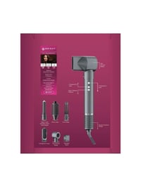 Bright Elegance BE-5117 6 In 1 Hava Üflemeli Saç Şekillendirici Set Antrasit Seramik Malzeme 32 mm Maşa