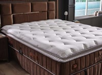 Brown Diamond XL Keten Lifli Organik Pedli Yatak Seti Yatak+Baza+Baza Başlığı
