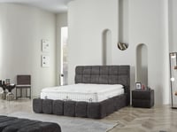 BUBBLEBED CloudDream Comfort Yatak Baza Başlık Seti – Bulut Yumuşaklığında Yatak, Sandıklı Hidrolik Baza, Dolgulu Başlık
