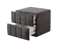 BUBBLEBED CloudSide Soft Komodin – Yumuşak Dokulu Kumaş, 2 Çekmeceli, Premium Seri