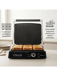 Conti CG-320 Bestost 2000 Watt Izgara ve Tost Makinesi Inox