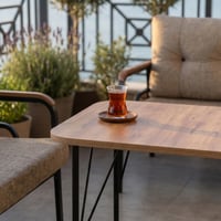 Ekon Cappucino 3+1+1 Bahçe Balkon Takımı
