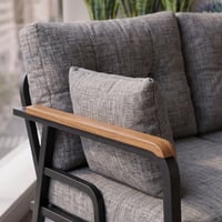 Ekon Gri 2+1+1 Bahçe Balkon Takımı