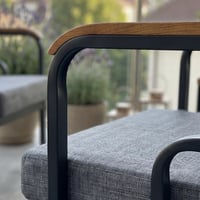 Ekon Gri 3+1+1 Bahçe Balkon Takımı