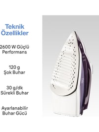Fakir Spring Buharlı Ütü - Violet - 2600 Watt