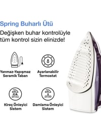 Fakir Spring Buharlı Ütü - Violet - 2600 Watt