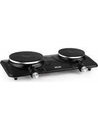 Gobi 2 Li Elektrikli Setüstü Ocak Çiftli Hotplate Ocak 1000W + 1500W